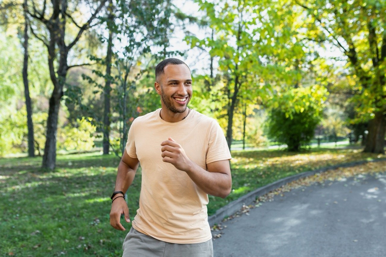 Man jogging